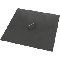 Cookking Couvercle Pour Foyer De Jardin, 71,5x71,5cm, Acier Naturel, Cookking, 111308