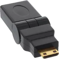 InLine adaptateur HDMI, HDMI A prise femelle sur Mini HDMI C prise, flexible, 4K2K