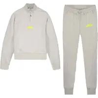 BLACK BANANAS Pull Castle avec demi-zip et bordure logo