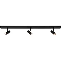 Nordlux LED Plafonnier Omari en noir 3,2W 1080lm 3-flamme