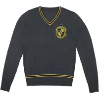 Cinereplicas Harry Potter - Hufflepuff - Grey Knitted Sweater - Medium