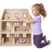 Melissa & Doug - 14570 - Poupée Et Mini Poupée - Maison De Poupée En Bois À Plusieurs Étages