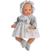 ASI Koke Grey And White Dress 36 Cm Doll Gris Enfants
