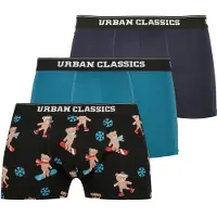 Urban Classics Boxers bleu marine / gris foncé / vert / mélange de couleurs