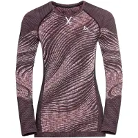 Odlo Maillot de Corps Odlo Women BL Top Crew Neck LS Blackcomb Eco Siesta Space Dye-L