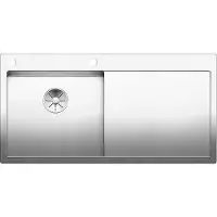 BLANCO CLARON 5 S-IF 1000 x 510 mm inox 521626 1 évier Avec égouttoir Cuve à gauche Aspect affleurant