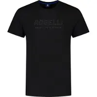 Rogelli Hommes, Maillot de cyclisme, men's t-shirt LOGO black 2XL (XXL), Noir, XXL