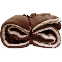 Unique living Plaid Unique Living Lars Bison Brown Marron-150 x 200 cm