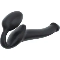 Strap-On-Me Silicone Bendable Strap-On Musta
