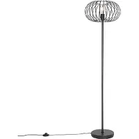 QAZQA Lampadaire design filaire noir - Johanna