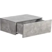 Vdd Table de chevet flottante - meuble d'entrée suspendu - industriel - largeur 50 cm