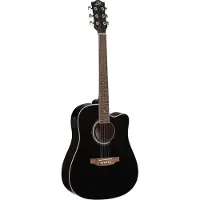 Eko guitars Ranger CW EQ Black Guitare Dreadnought acoustique-électrique
