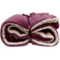 Unique living Plaid Unique Living Lars Pomegranate Violet-150 x 200 cm