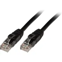 Lindy 48078 Cat6 U/UTP Kabel, schwarz, 2.00m
