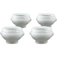 C&T Tête de lion - Bol à soupe - 55cl - Porcelaine - (Lot de 4)