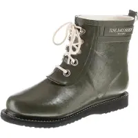 Ilse jacobsen Bottes en caoutchouc kaki / blanc