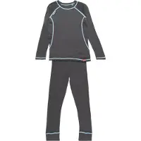 TROLLKIDS Merino Long Sleeve Base Layer Set Bleu 128 cm Enfants
