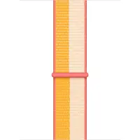 Apple Watch 42/44/45 mm Nylon Sport Loop Bracelet de Montre Jaune Indien/Blanc