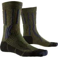 X-socks Chaussettes de Randonnée X-Socks Men Trek X CTN Green Blue-Taille 39 - 41