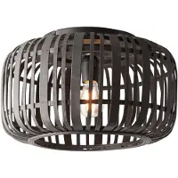 Brilliant Plafonnier Woodrow Bambou