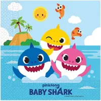 Out of the blue Baby Shark FSC-Papierservietten