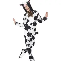 Smiffys Déguisement - Vache - Noir/Blanc - - 7-9 ans (122-134) - Costumes