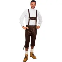 Coppens Pantalon en cuir marron foncé - FIN DE SÉRIE, taille : 50