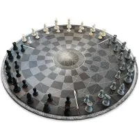 Mikamax Chess for Three - 3 In 1 Jeu d'échecs - Échecs - Échiquier - 56cm