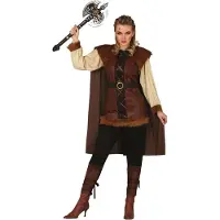 Guirca Viking Woman Costume Marron L