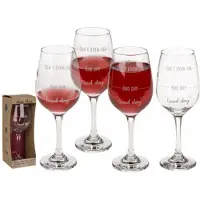 Out of the blue GiftyCity Verre à vin après une journée bien remplie, 420 ml