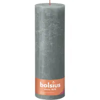 Bolsius Bougie cylindrique rustique Shine 300/100 eucalyptus green
