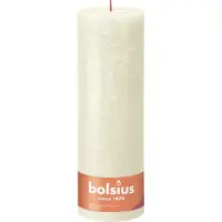 Bolsius Bougie cylindrique rustique Shine 300/100 soft pearl