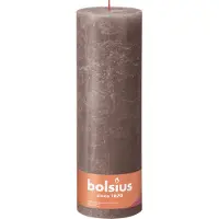 Bolsius Bougie cylindrique rustique Shine 300/100 rustic taupe
