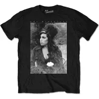 Rock Off Flower Portrait Men Black Extra Large Amy Winehouse