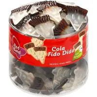 Red Band Cola Fido Dido Bonbons Gélifiés Saveur Cola 100 Pièces 1000g Pack Familial