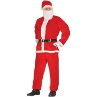 Guirma Santa Claus Extra Velvet Men Costume Rouge L