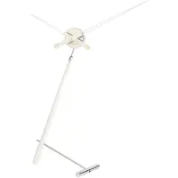 Nomon Puntero Horloge de Table Chromed Steel and White Lacquered Walnut Wood | Puntero L