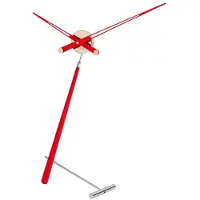 Nomon Puntero Horloge de Table Chromed Steel and Red Lacquered Walnut Wood | Puntero L