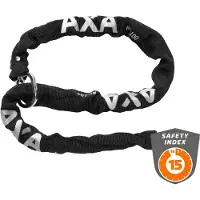 Axa Einsteck-Kette 'rlc' Für Axa Rahmenschloss Defender Gehärtete Stahlkette, Ø 5,5mm, Verstärkter Stahl-Einrastbolzen Ø 10mm, Robuste Nylonummantelung Gegen Lackkratzer, Länge 100cm, Anthrazit