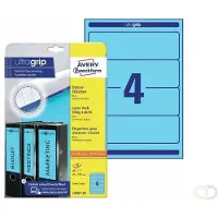 Avery Zweckform Avery L4767 - Bleu - 61 x 192 mm 80 unités (20 feuille(s) x 4) étiquettes pour dossiers
