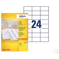 Avery Copier Labels - Adhésif Permanent - Blanc - 70 X 36 Mm 600 Étiquette(S) (25 Feuille(S) X 24 Étiquettes Adresses