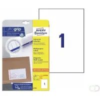 Avery-Zweckform Etiquettes universelles 6119 Avery, ultragrip, 210 x 297 mm, 25 + 5 feuilles