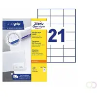 Avery Étiquettes universelles 3652-200, ultragrip, 70 x 42,3 mm, 4200 + 420 pièces