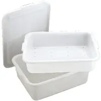 Vogue Bacs de rangement en plastique transparent | 32 litres