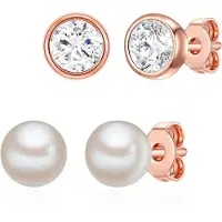 Rafaela Donata Boucles d'oreilles or rose