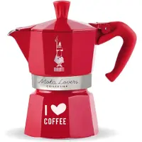 Bialetti Moka Express Love 3 tasses rouge