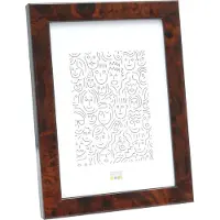 Deknudt Cadre étroit en bois de racine foncé 18x24