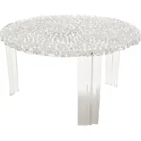 Kartell table basse T-TABLE H 28 "basse" (Cristal - PMMA transparent)