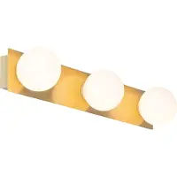 QAZQA Applique murale moderne dorée 48 cm IP44 3 lumières - Cederic