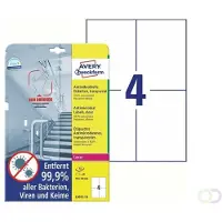 Avery AVZ L8013-10 Étiquettes antimicrobiennes 105x148mm transparent